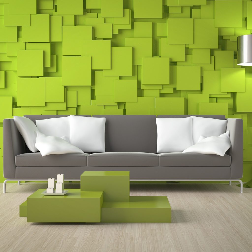 کاغذ دیواری سبز