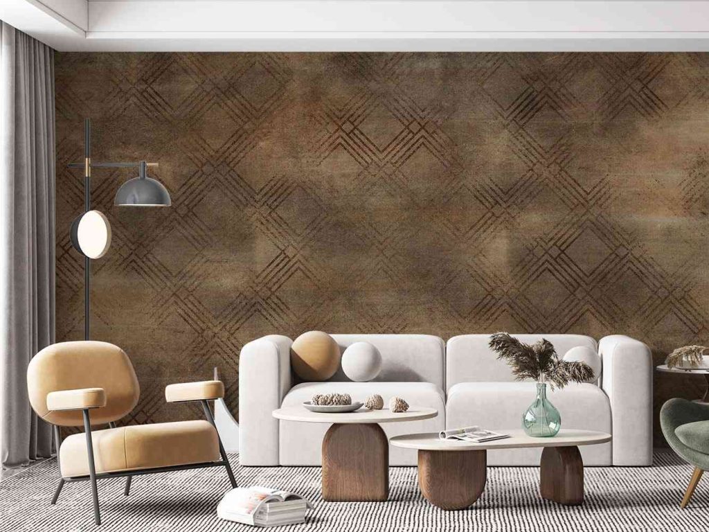 کاغذ دیواری نسکافه ای