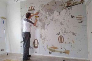 کاغذ دیواری برای دانشکده