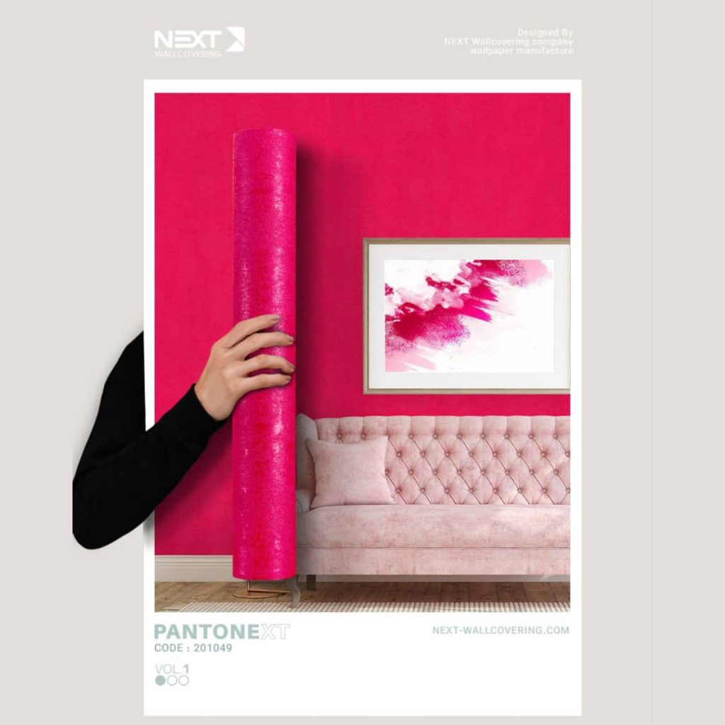 bright pink wallpaper