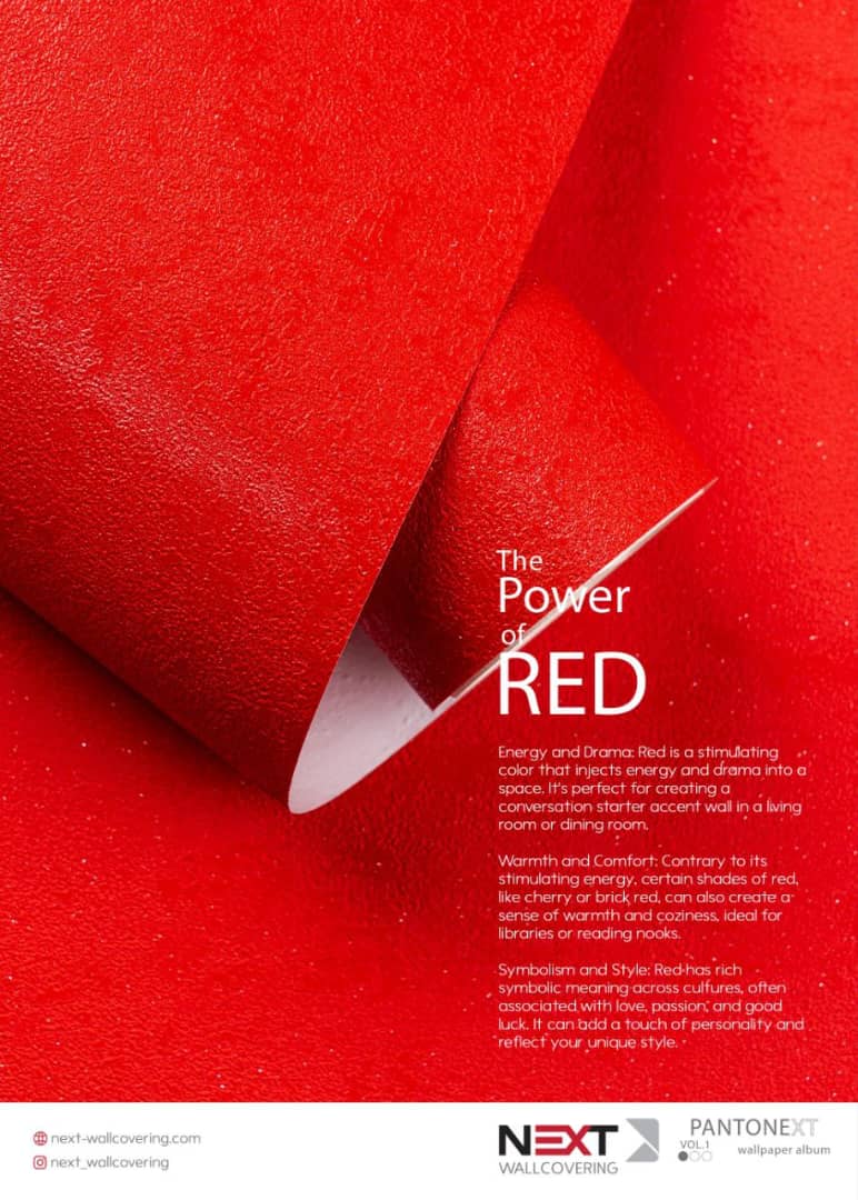 کاغذ دیواری قرمز جیگری