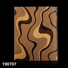 کاغذ دیواری استوک خارجی طرح موجی قهوه‌ای طلایی و مشکی